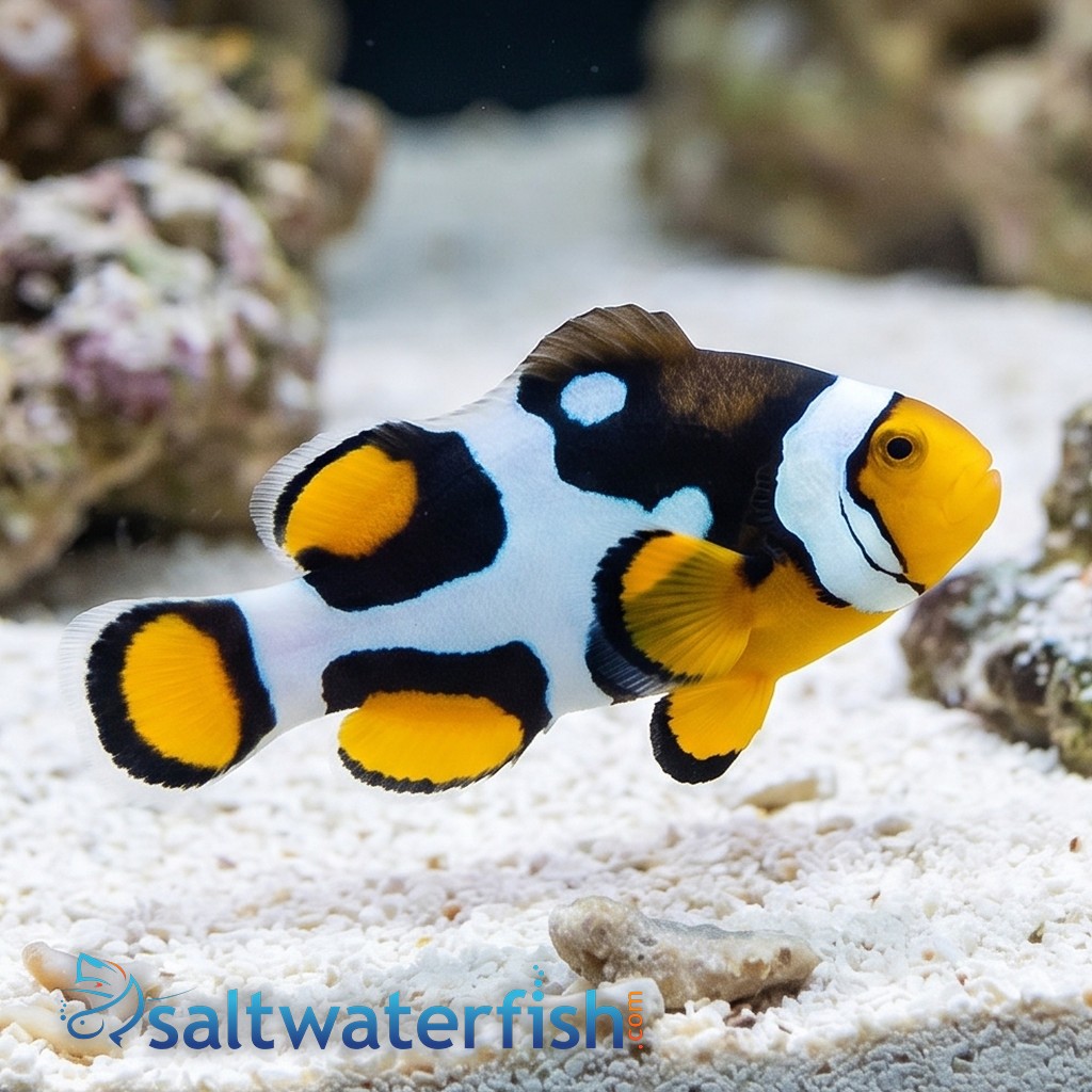 Picasso Percula Clownfish: Black P1