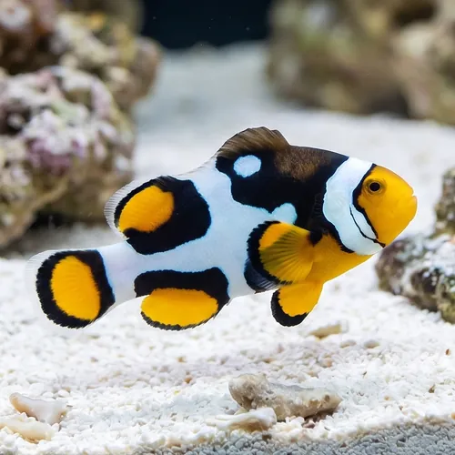 Picasso Percula Clownfish: Black P1