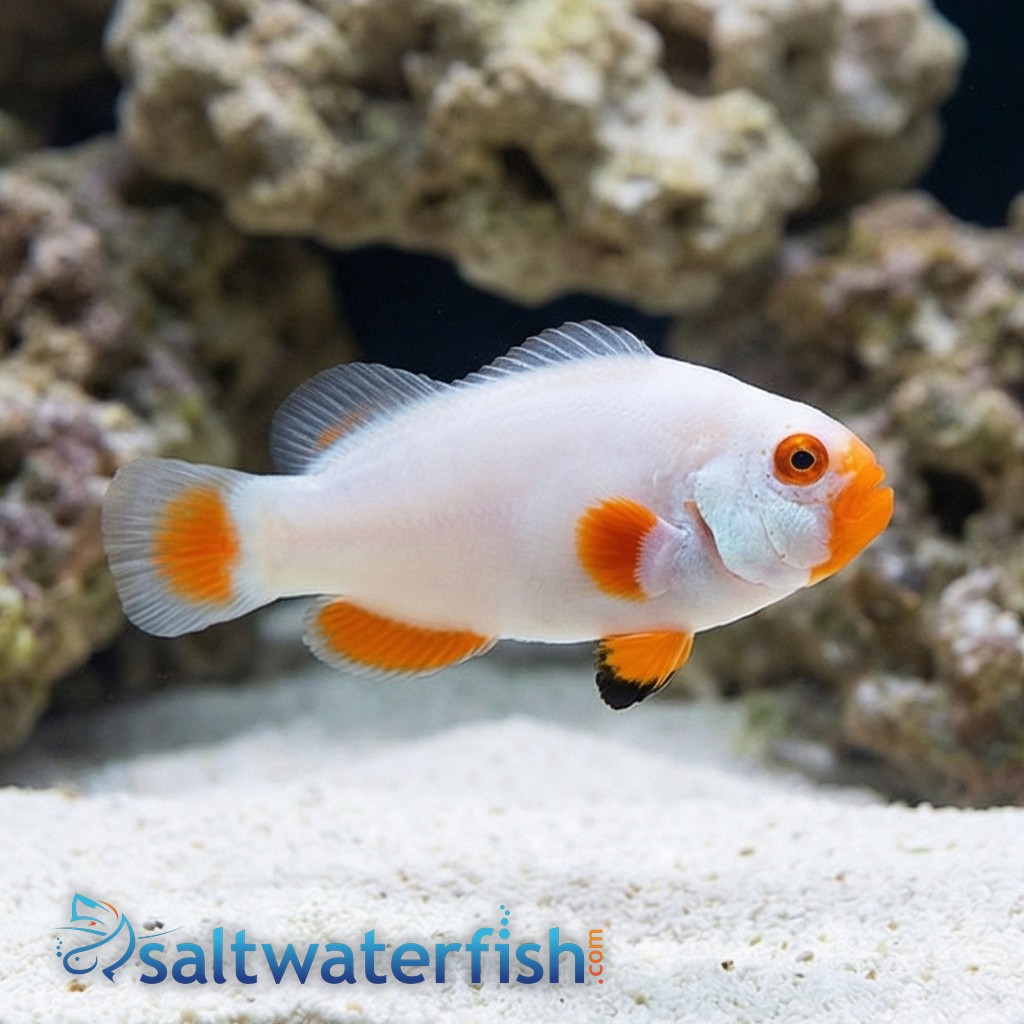 True Percula Clownfish: Platinum - Captive Bred