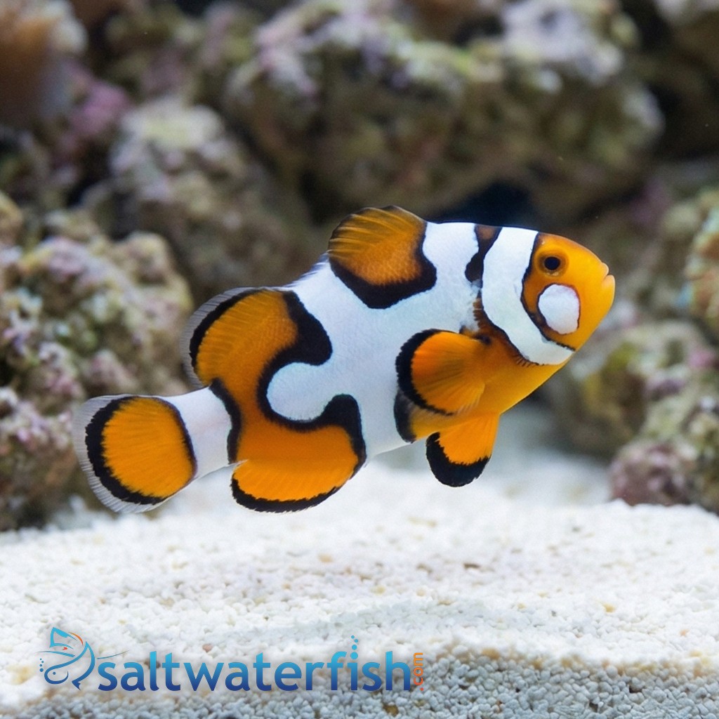 Picasso Percula Clownfish: Black P3