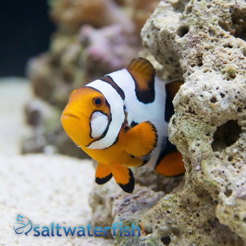 Picasso Percula Clownfish: Black P3