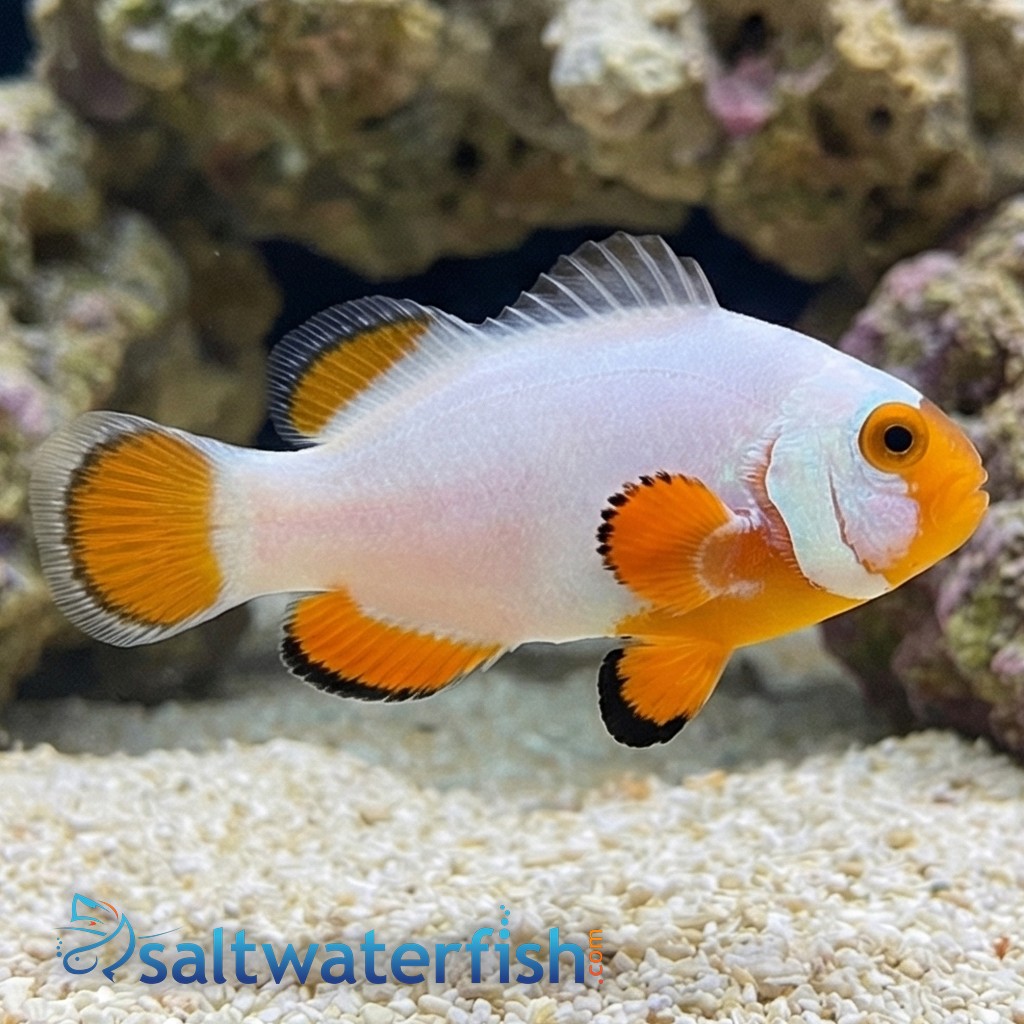 True Percula Clownfish: Platinum - Captive Bred