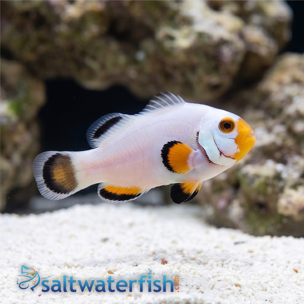 True Percula Clownfish: Platinum - Captive Bred