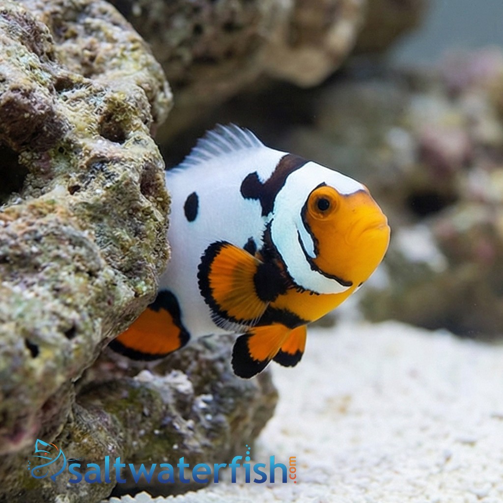 Picasso Percula Clownfish: Black P1