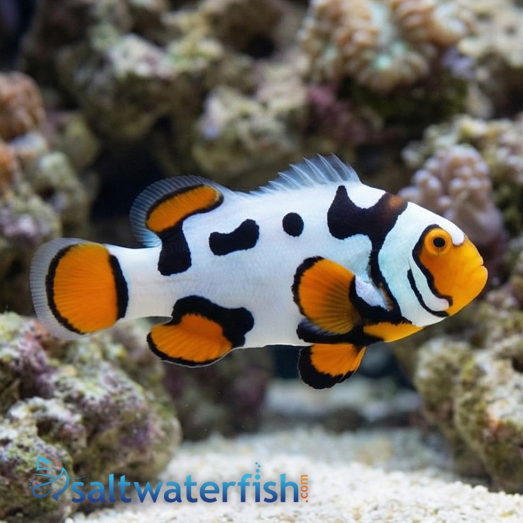 Picasso Percula Clownfish: Black P1