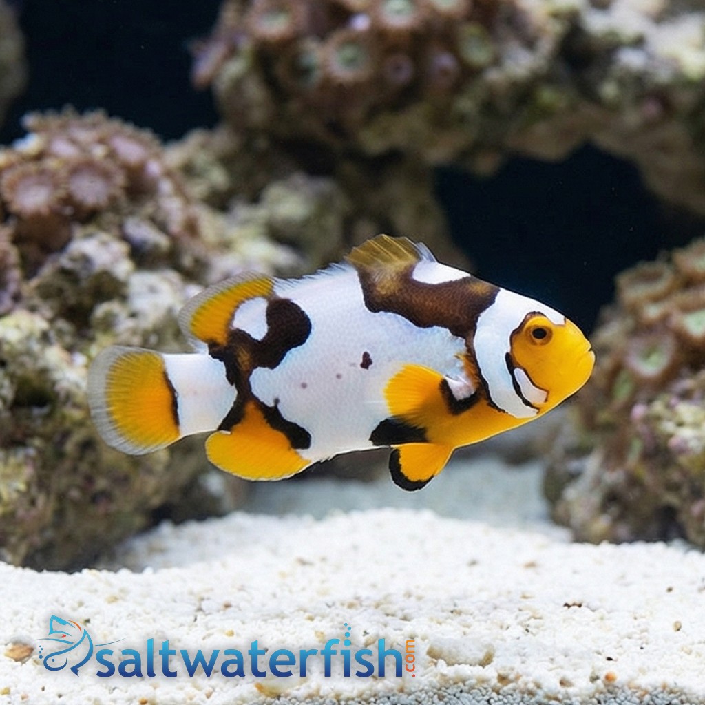 Picasso Percula Clownfish: Black P3