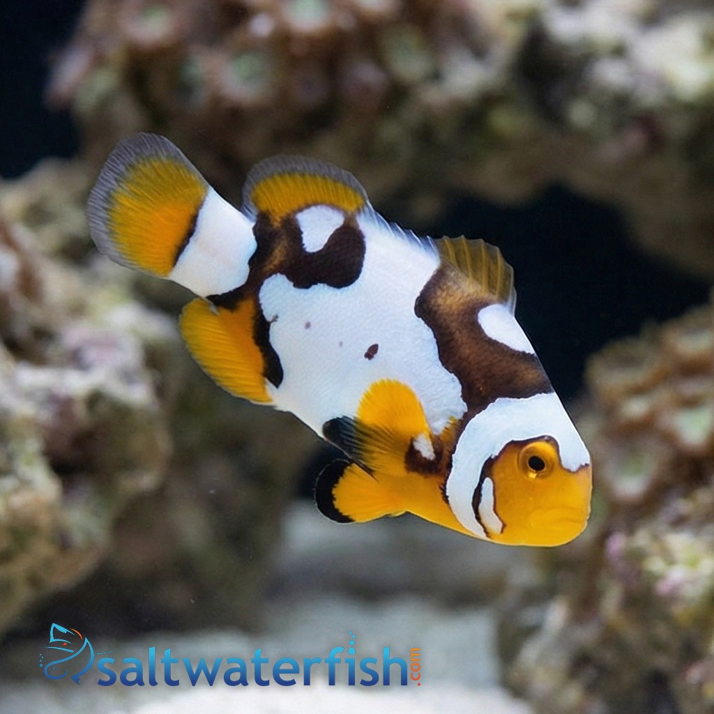Picasso Percula Clownfish: Black P3
