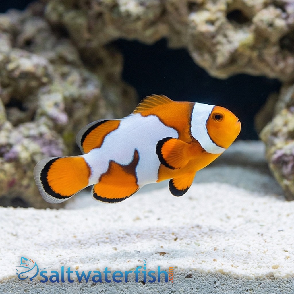 Semi Picasso Percula Clownfish - Captive Bred - QM Labs