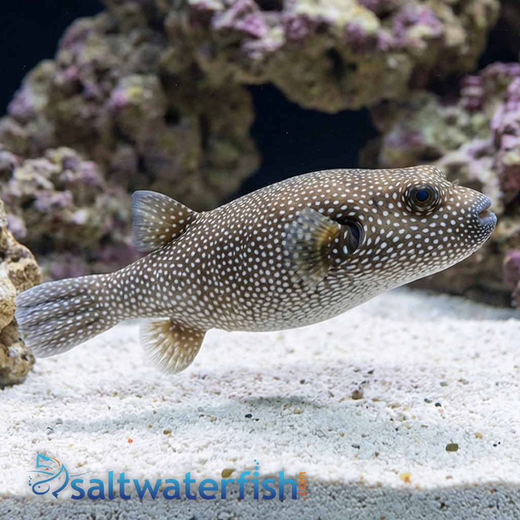 Blue and White Spotted Puffer 