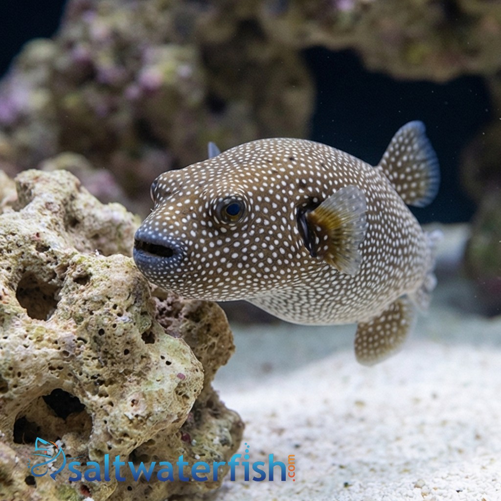 Blue and White Spotted Puffer 