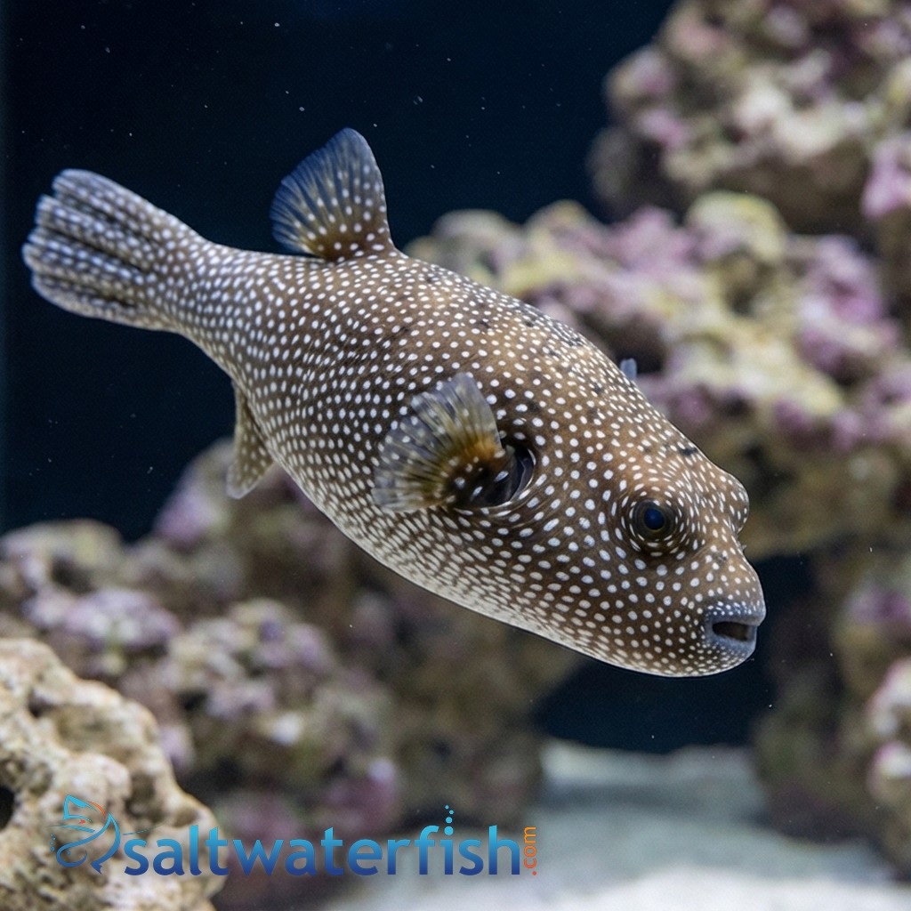 Blue and White Spotted Puffer 
