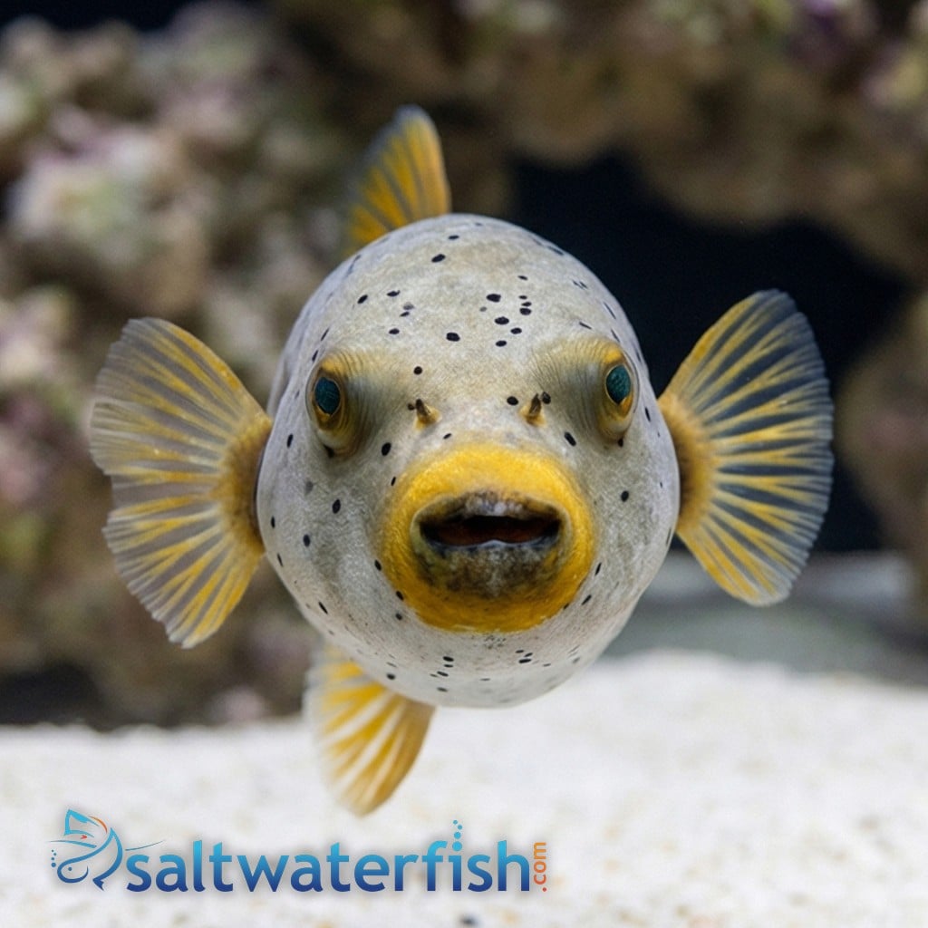 Grey Dogface Puffer: Freckled