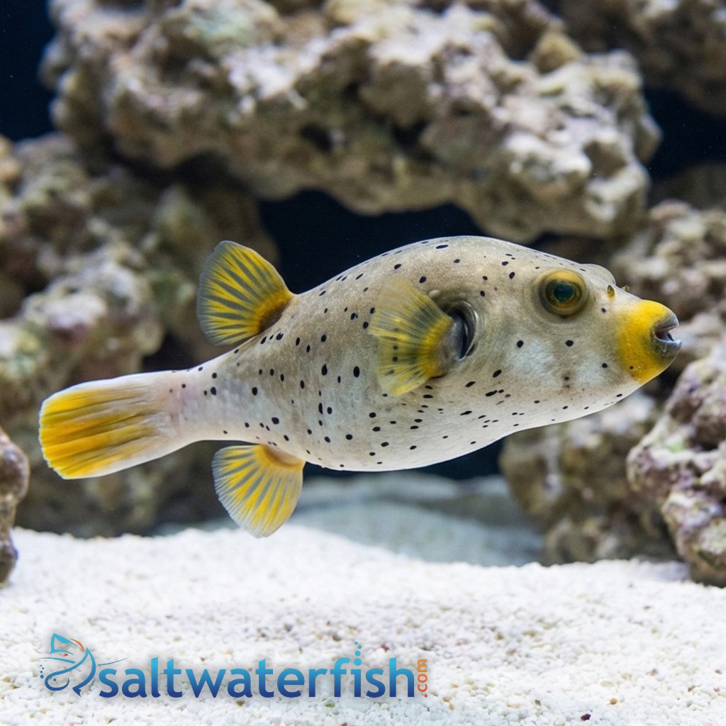 Grey Dogface Puffer: Freckled