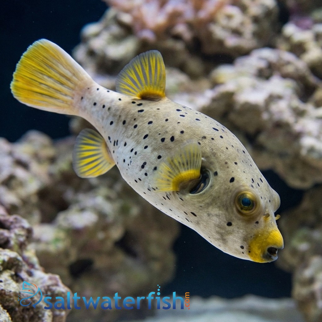 Grey Dogface Puffer: Freckled