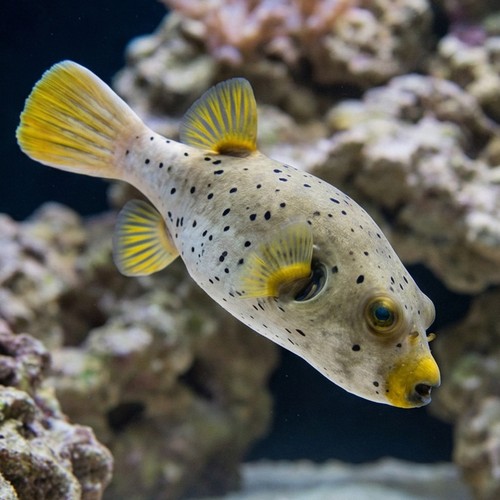 Grey Dogface Puffer: Freckled