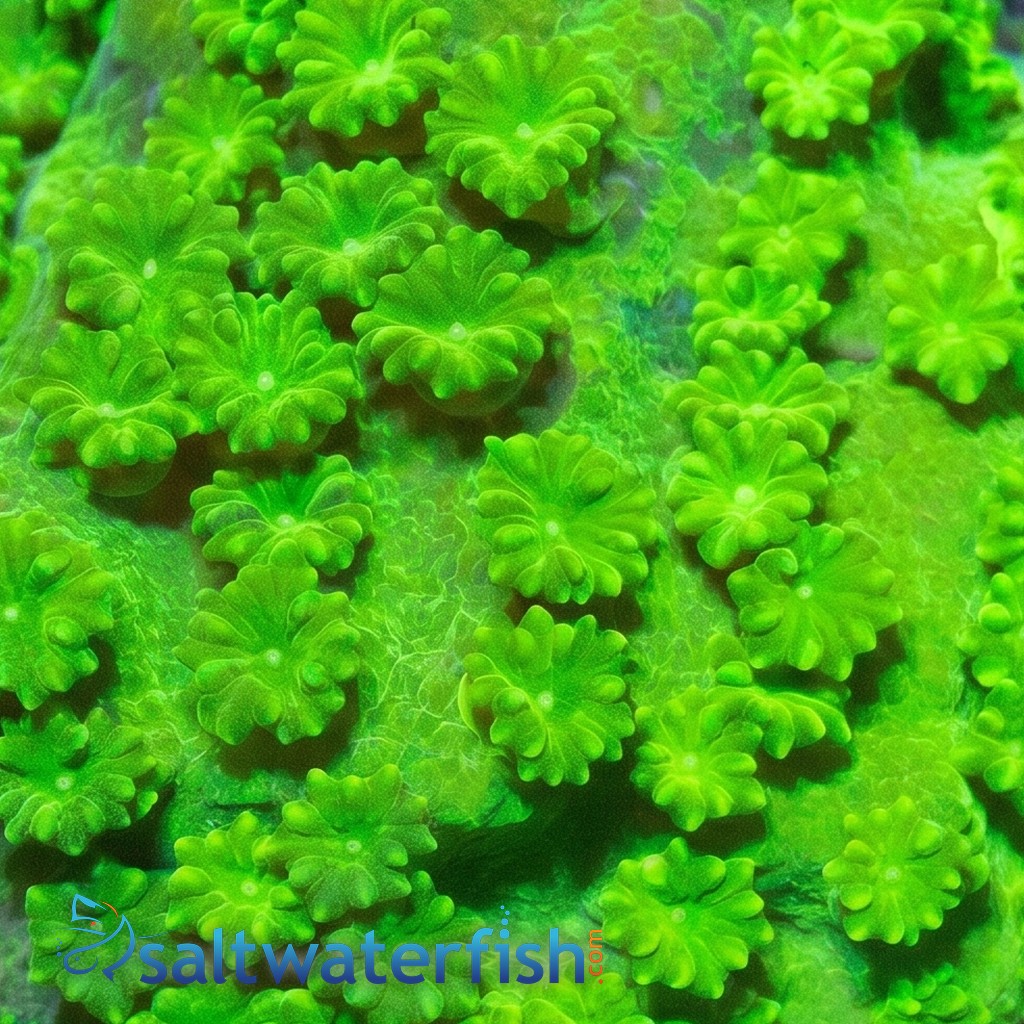 Starflower Coral Astreopora : Neon Green - Aquacultured