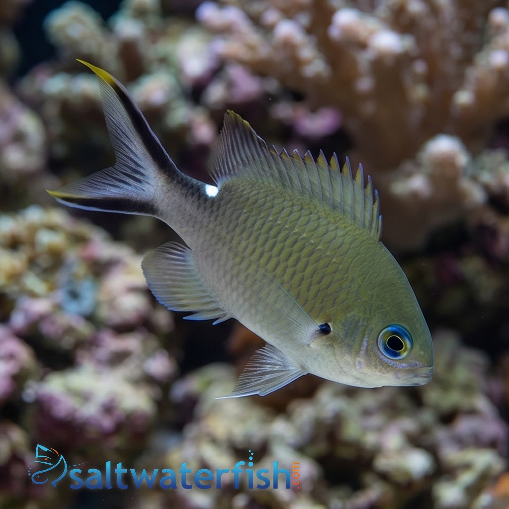 Yellow-Edge Brown Chromis