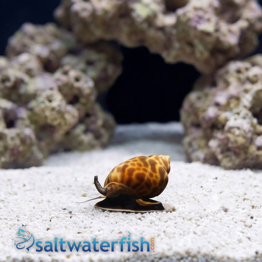Babylonia Brown Blotch Snail