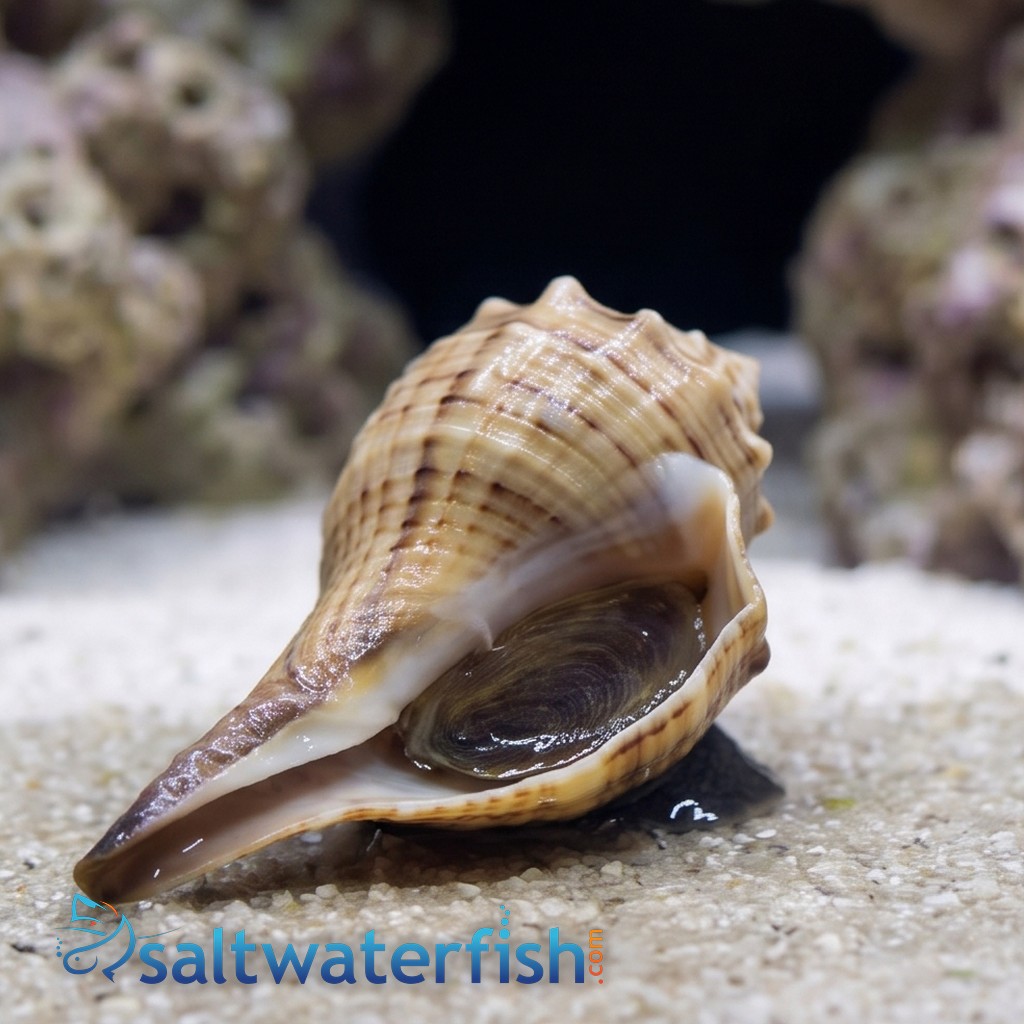 Lightning Whelk Snail - Caribbean