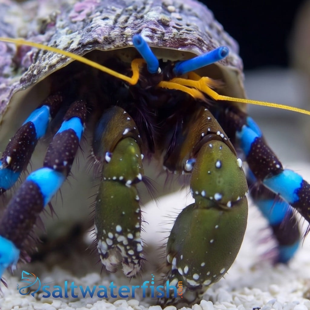Electric Blue Hermit Crab 