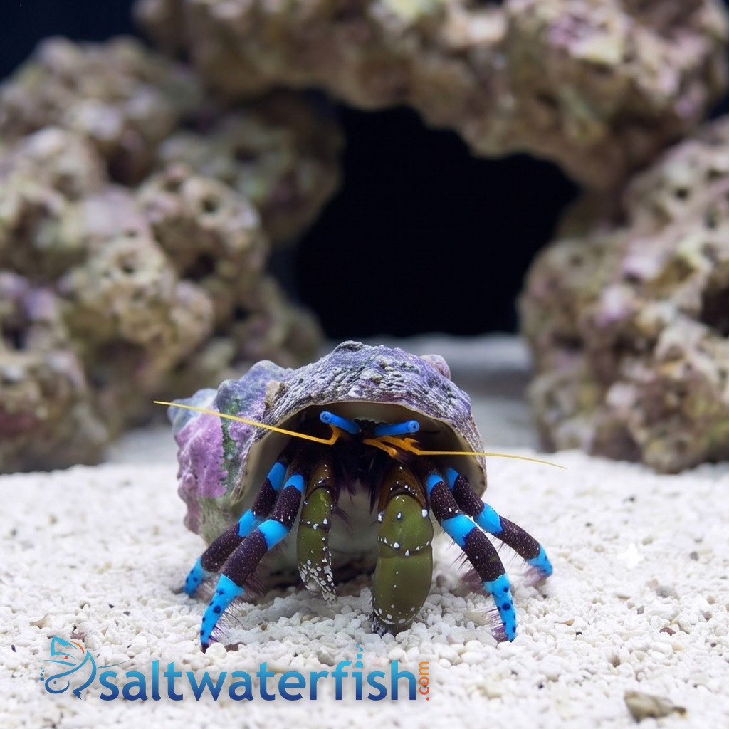 Electric Blue Hermit Crab 