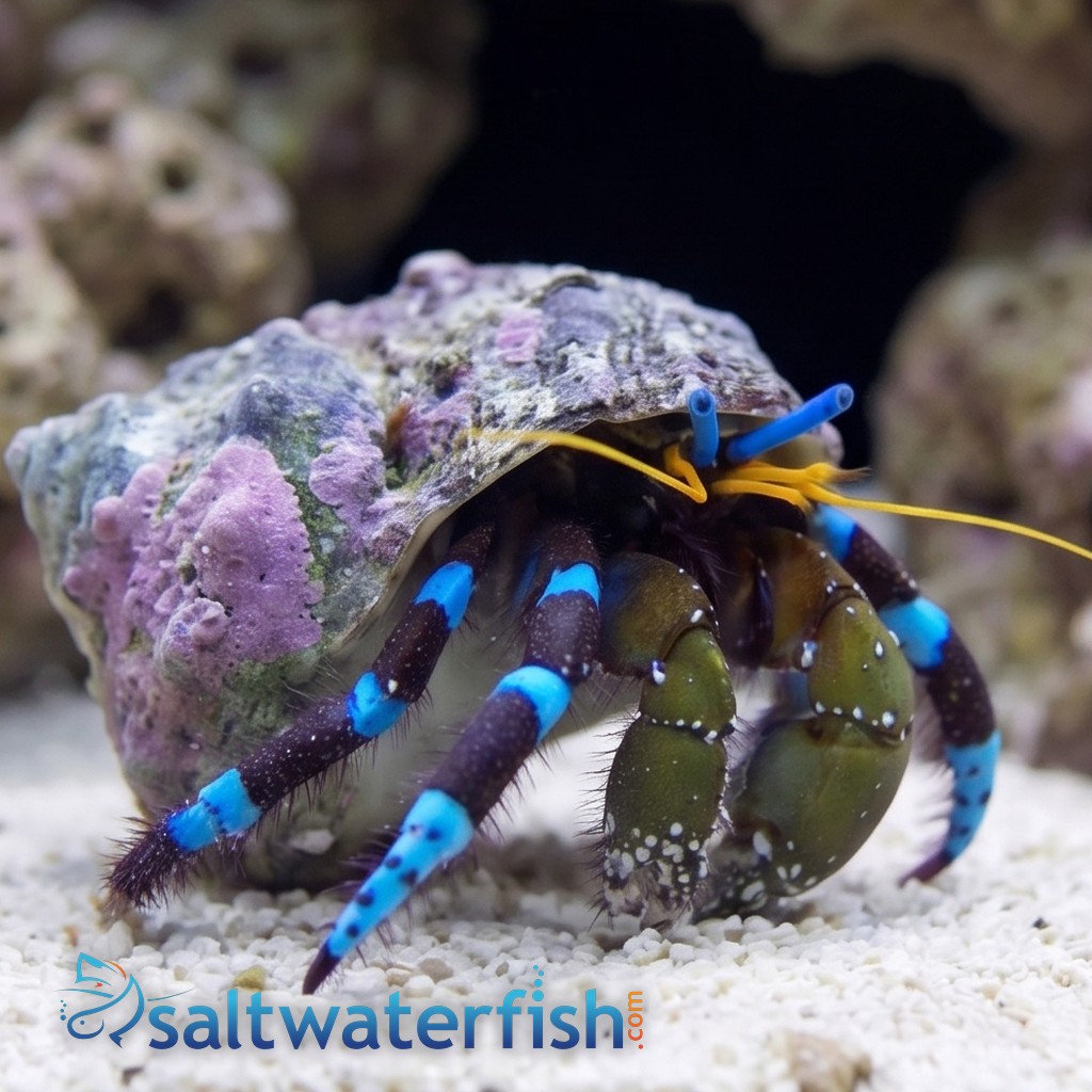 Electric Blue Hermit Crab 