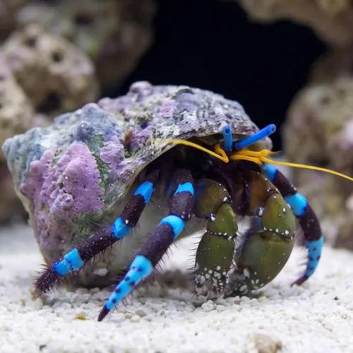 Electric Blue Hermit Crab