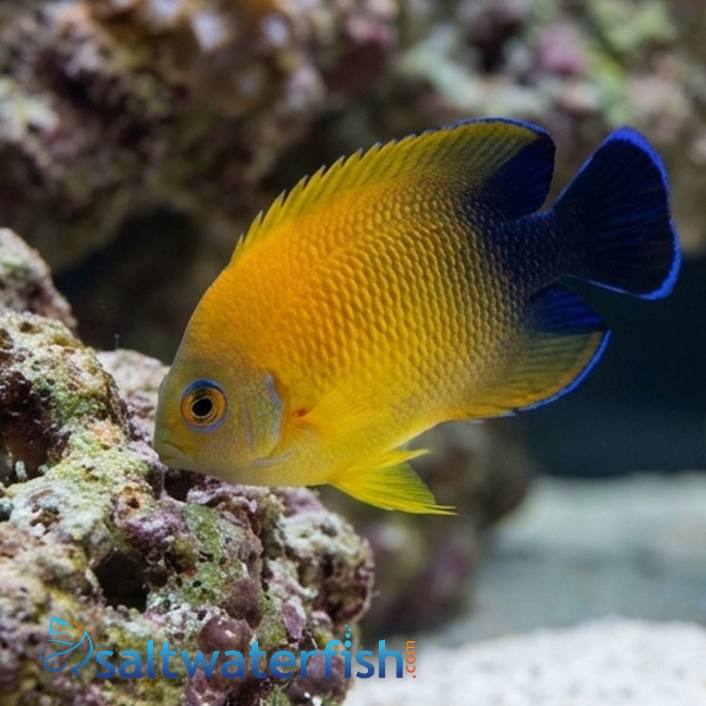 Blacktail Lemonpeel Hybrid Angelfish