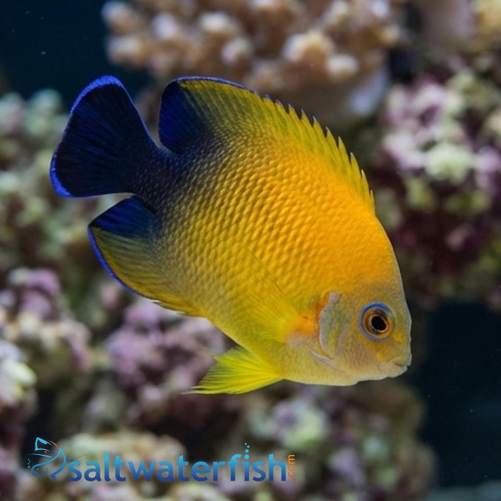 Blacktail Lemonpeel Hybrid Angelfish