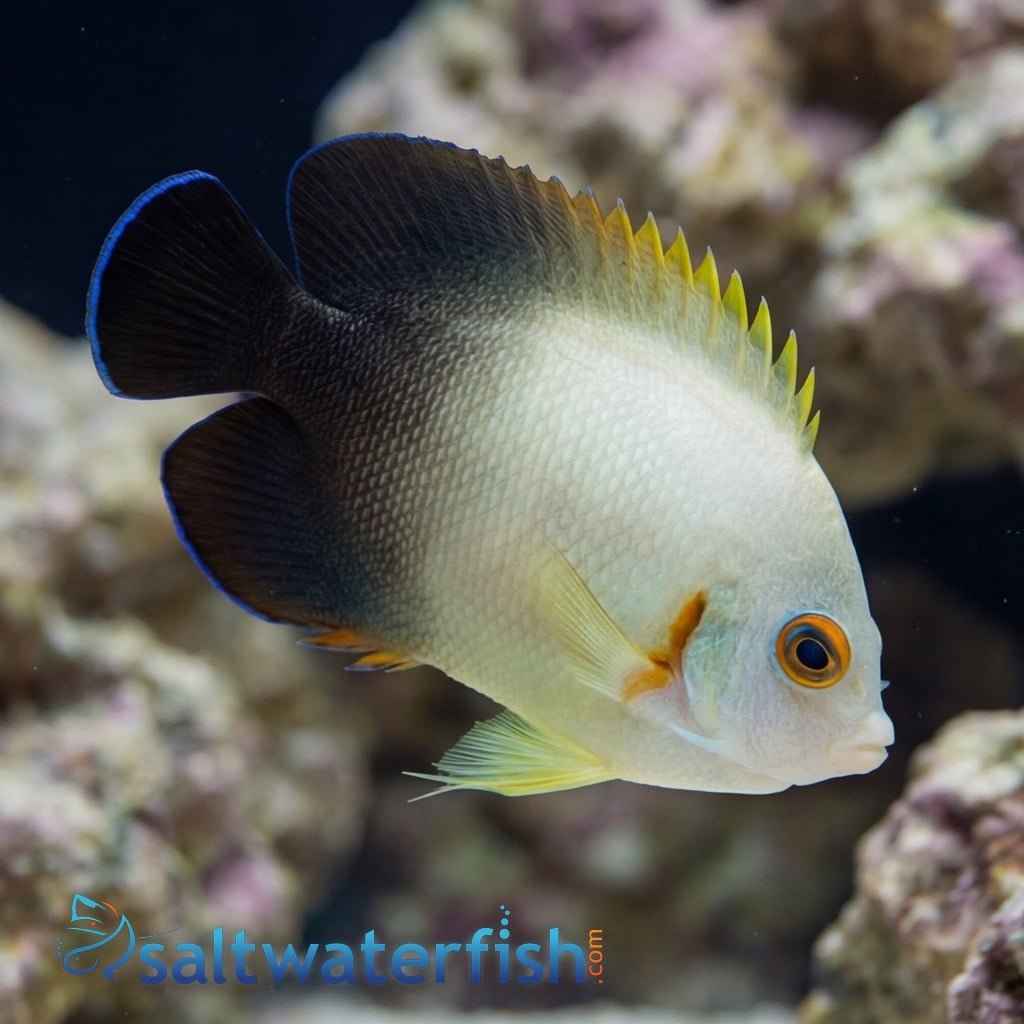 Half Black Angelfish
