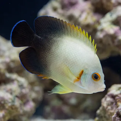 Half Black Angelfish