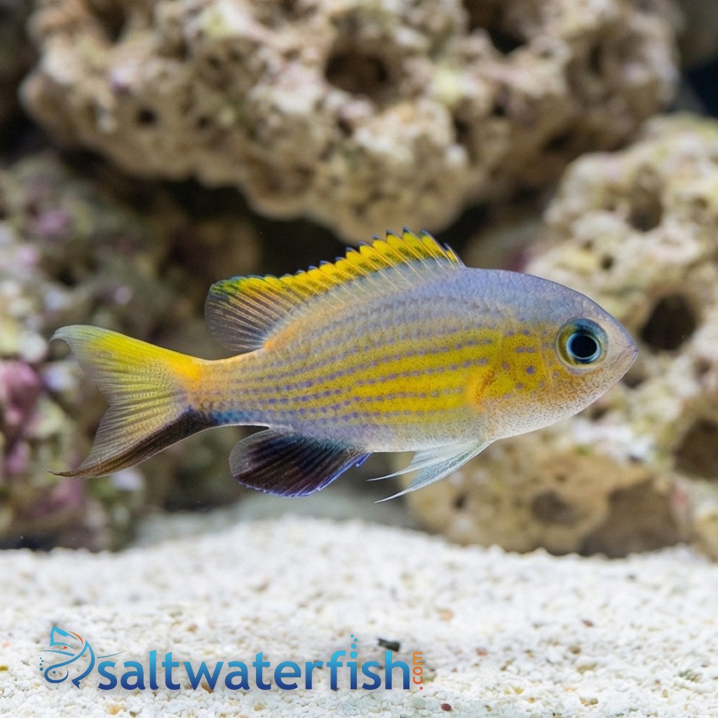 Vanderbilt Chromis Damsel: Lyretail