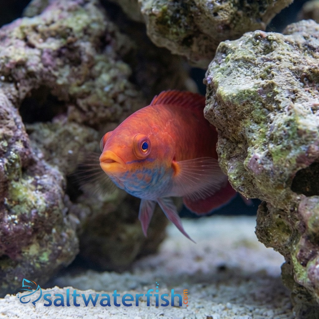 Blue Throat Sailfin Fairy Wrasse