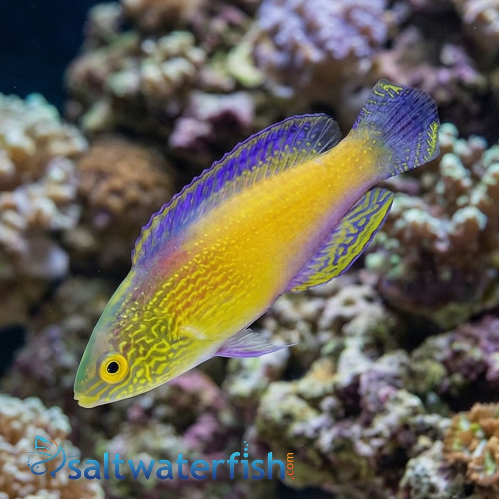 Rhomboid Golden Fairy Wrasse