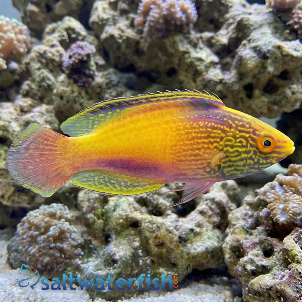 Rhomboid Golden Fairy Wrasse