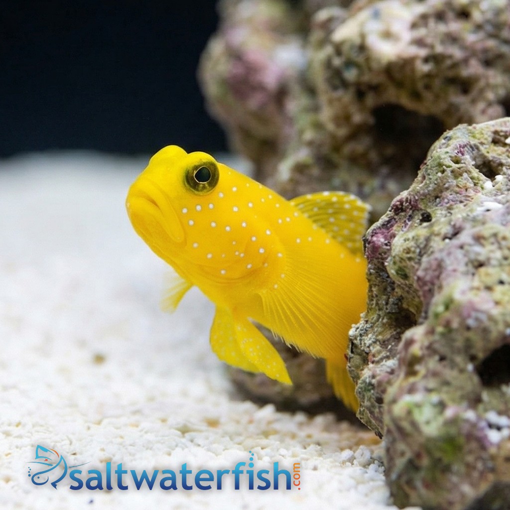 Yellow Watchman Shrimpgoby: Colored