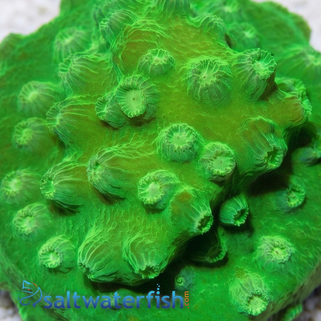 Cyphastrea Lime Green - Aquacultured