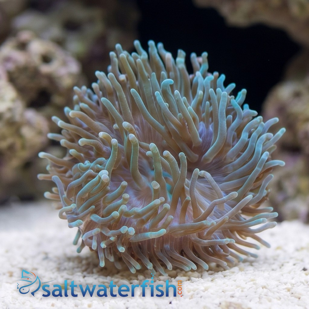 Bubble Tip Anemone: "Watermelon" Green with Ultra Tips 