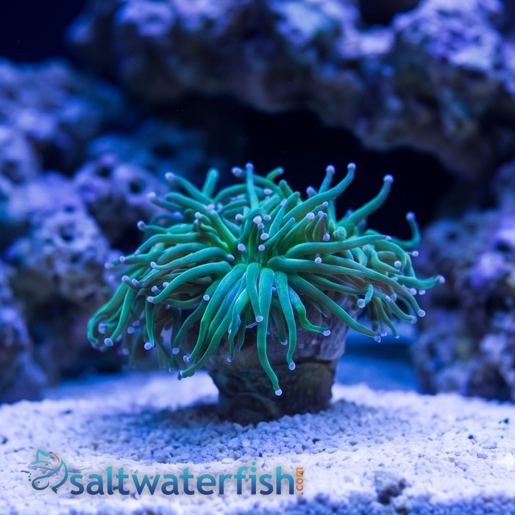 Torch Coral: Green w/ Pink Tips