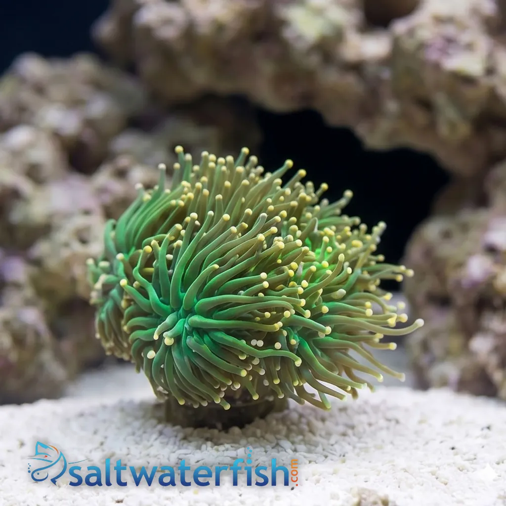 Torch Coral: Green w/ Orange Tips - Aquacultured - Lps - Coral