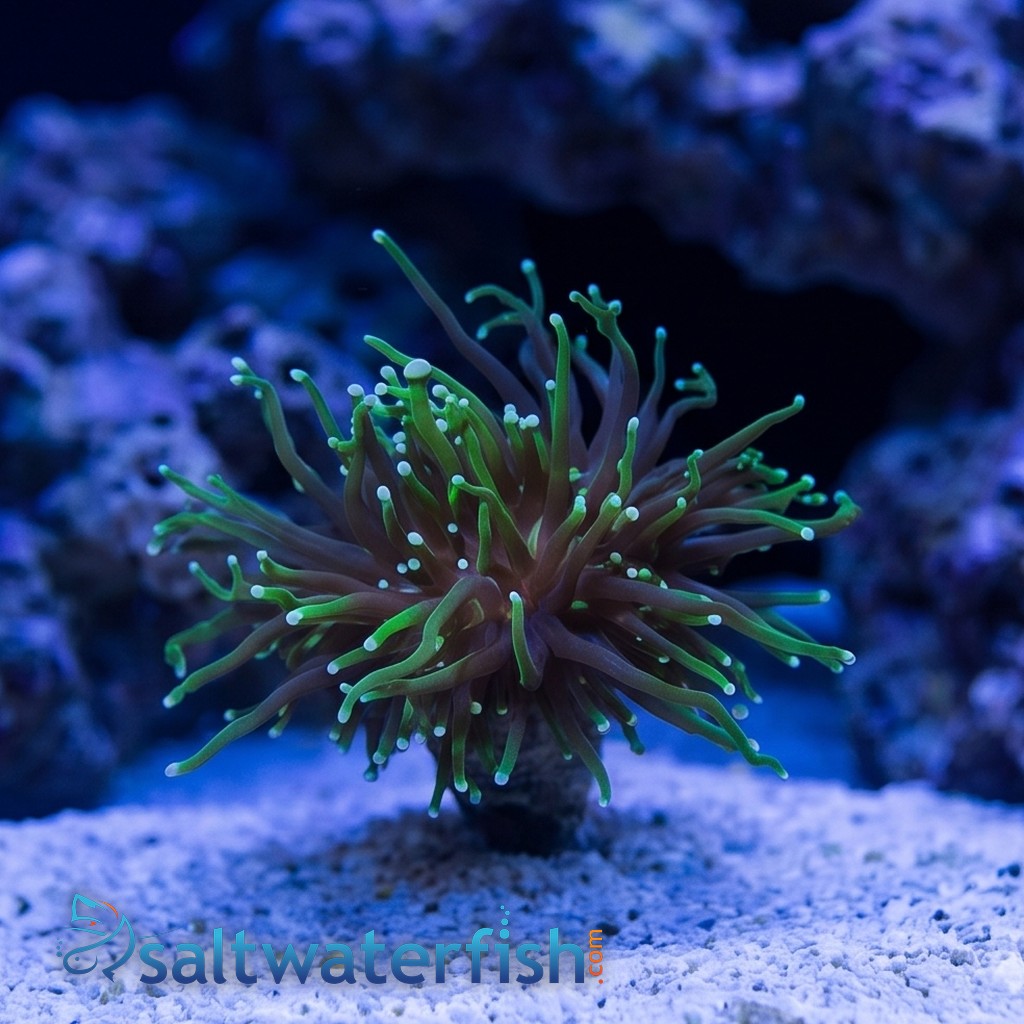 Torch Coral: Dark Green Gradient - Aquacultured