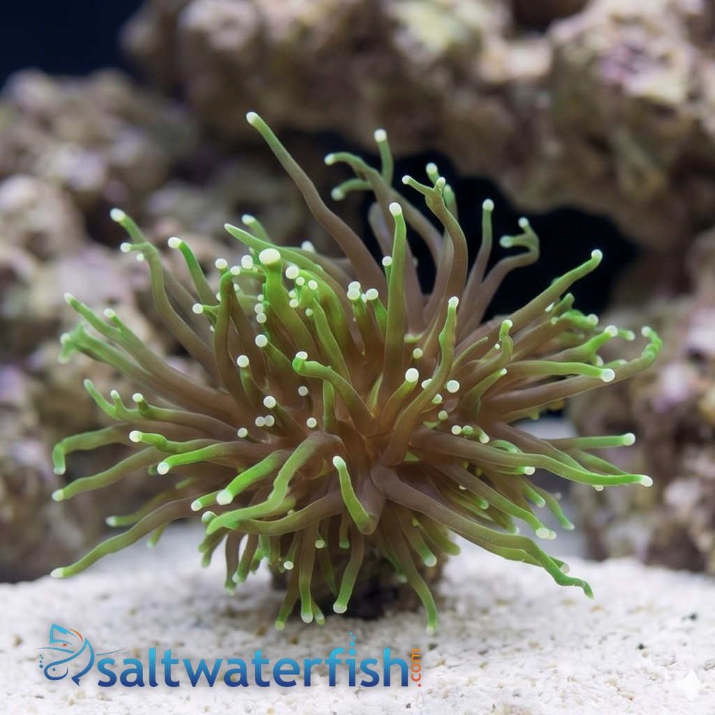 Torch Coral: Dark Green Gradient - Aquacultured