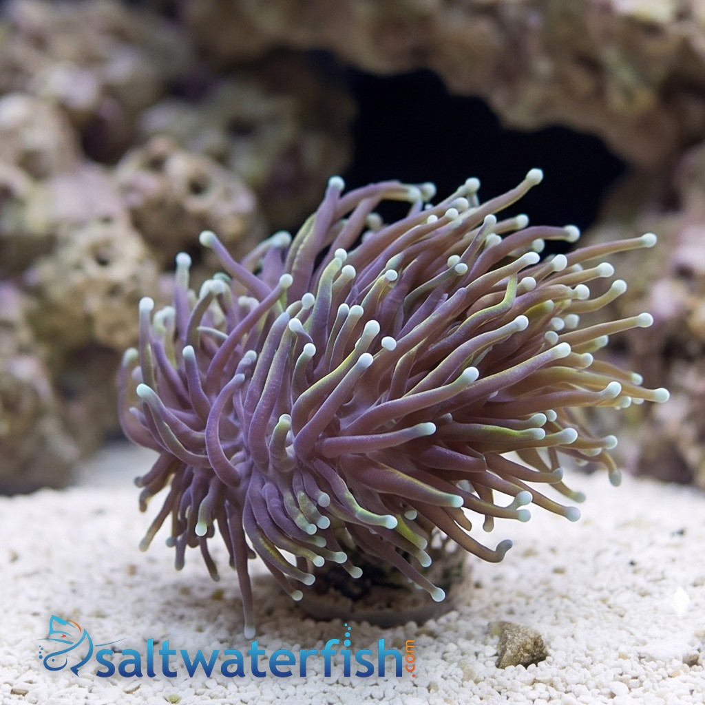 Torch Coral: Gold w/ Teal Tips - Aquacultured