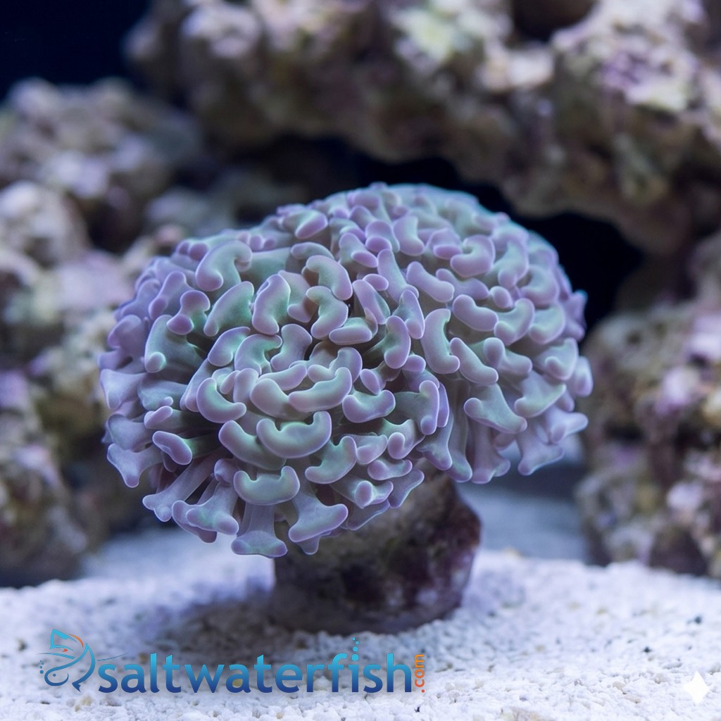 Hammer Coral:Branching Green w/ Pink Tips - Indo Pacific