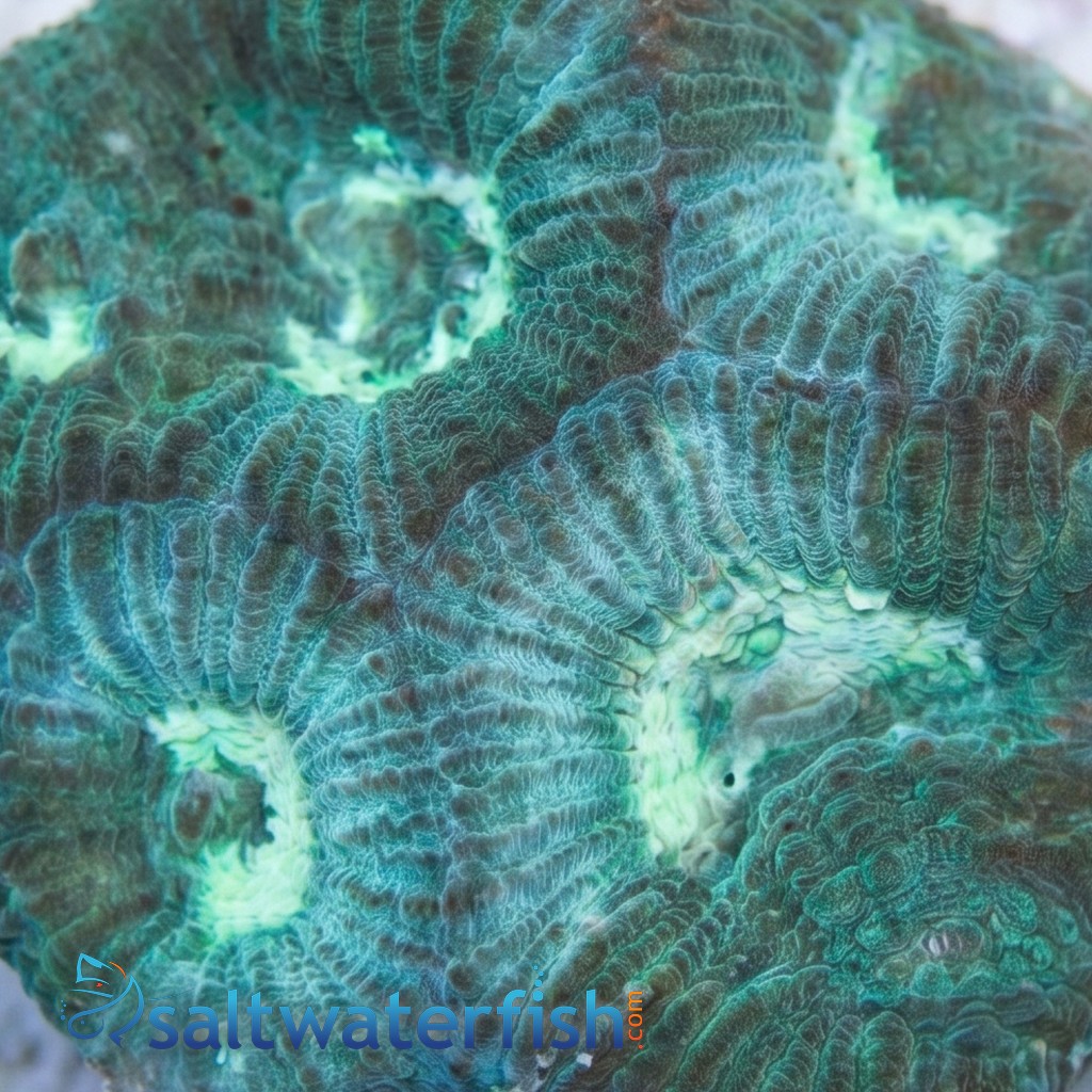 Favia Brain Coral: Green - Aquacultured