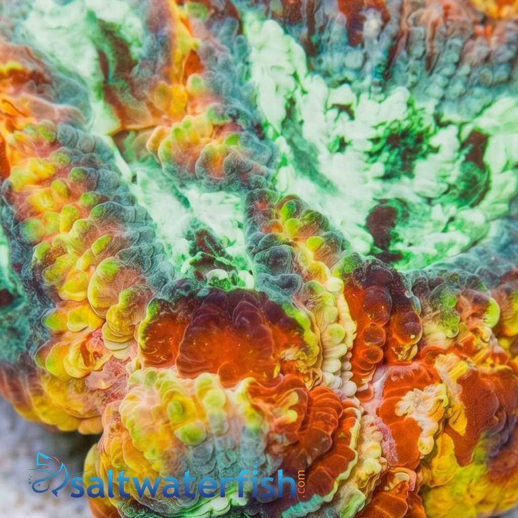 Favia Brain Coral: Yellow Submarine - Aquacultured