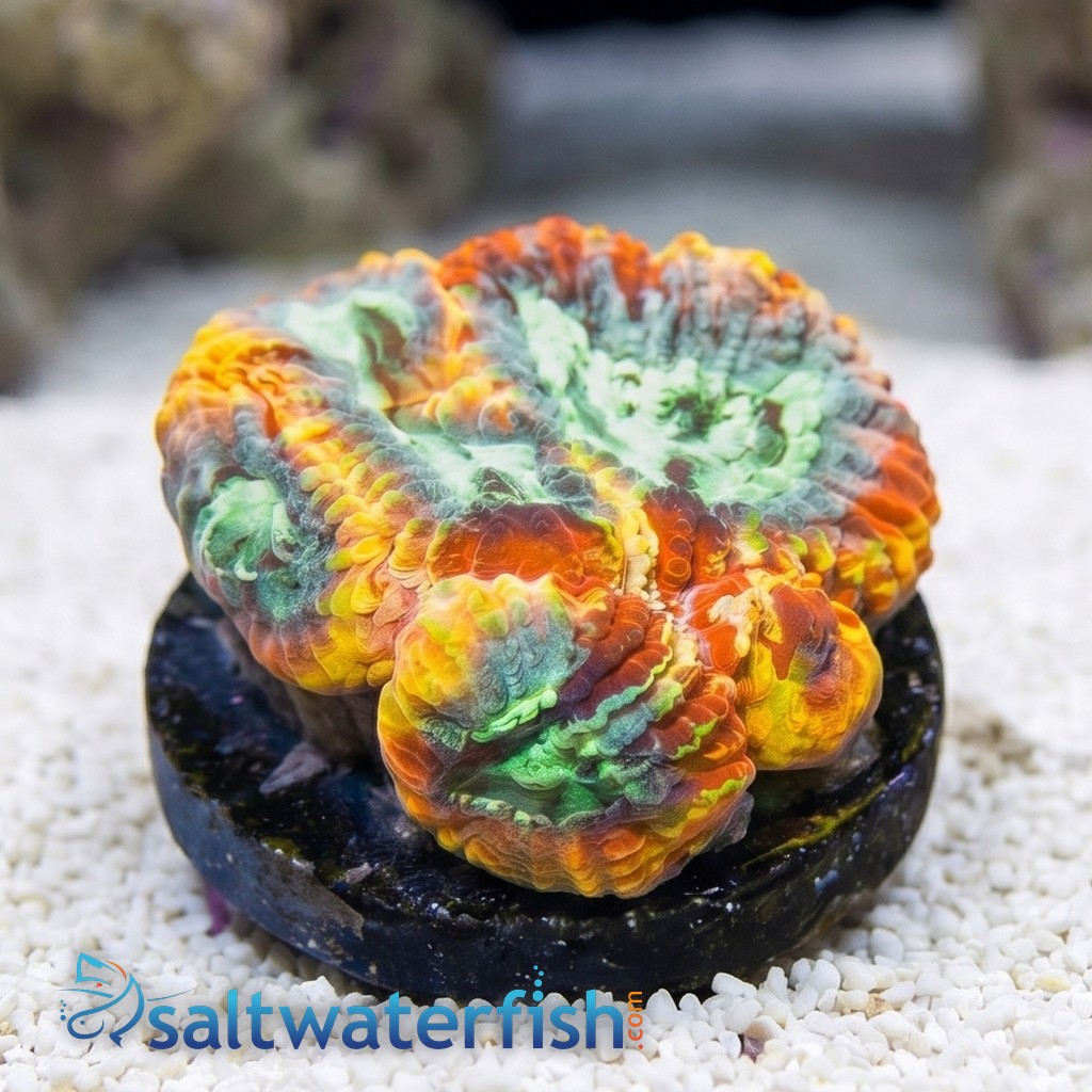 Favia Brain Coral: Yellow Submarine - Aquacultured