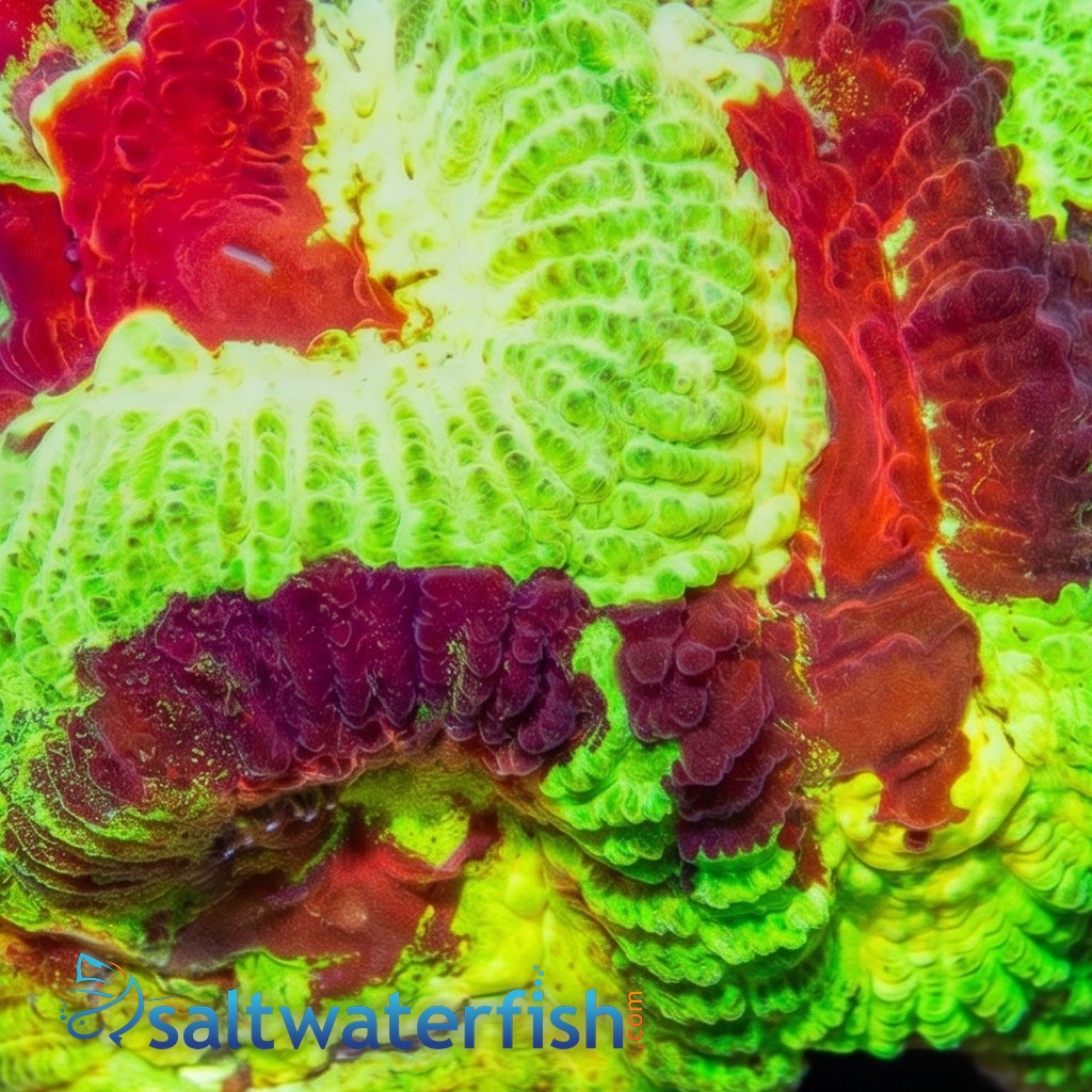 Favia Brain Coral: Yellow Snow - Aquacultured