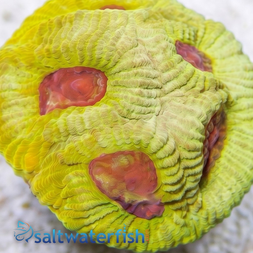 Favia Brain Coral: Lemon Zoinkerz - Aquacultured