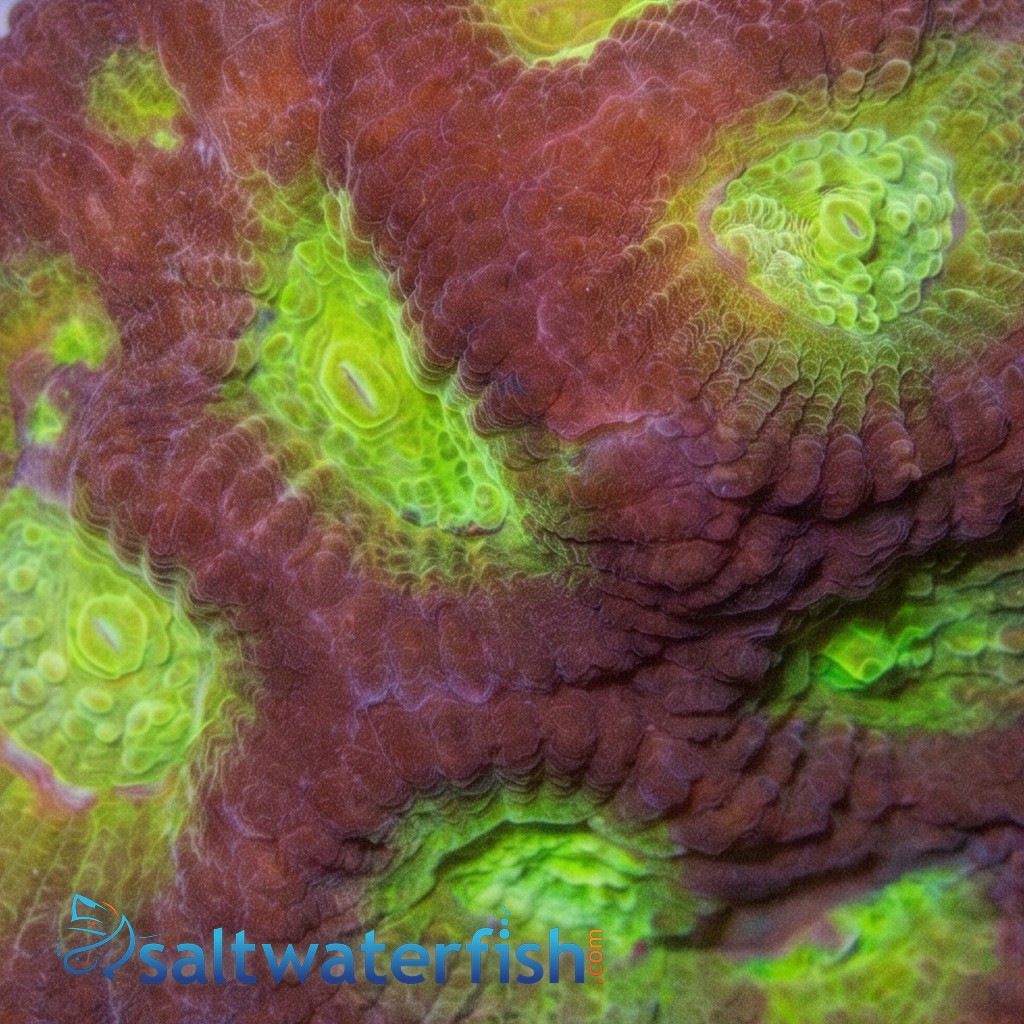 Favia Brain Coral: Blue Lobster - Aquacultured